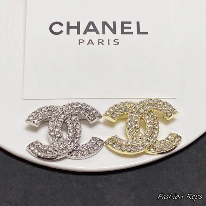 Chanel Classic CC Strass Brooch In 2 Colors