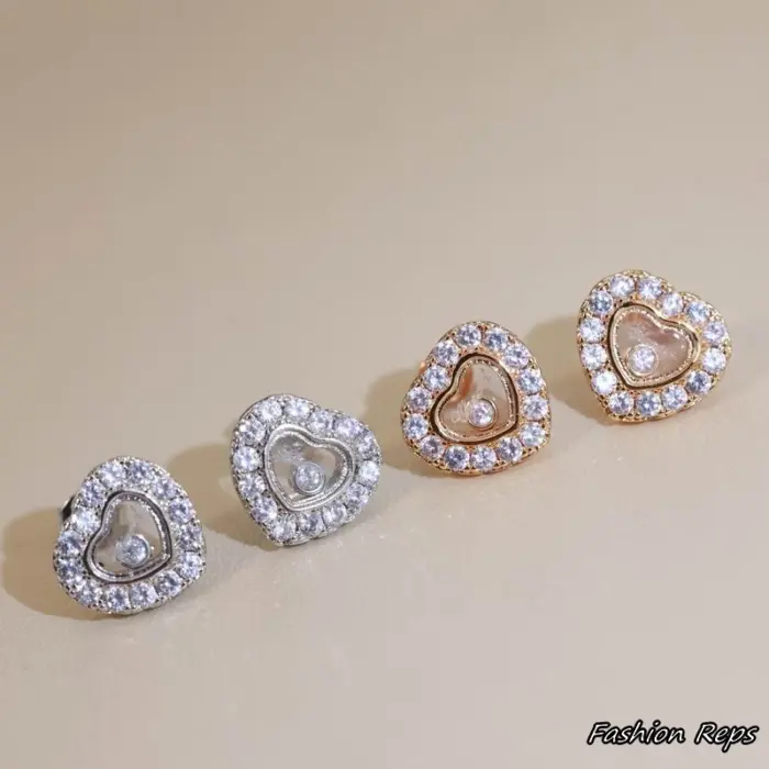 Chopard Happy Diamonds Icons Heart Earrings In 2 Colors
