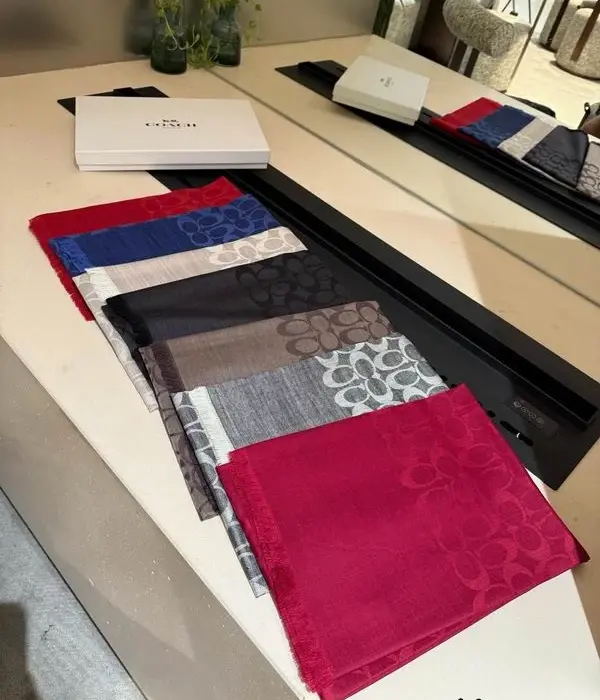 Coach Signature Monogram Scarfs In Multiple Colors