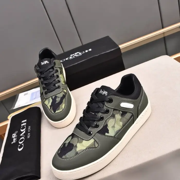 Coach Low Top Camouflage Print Sneakers