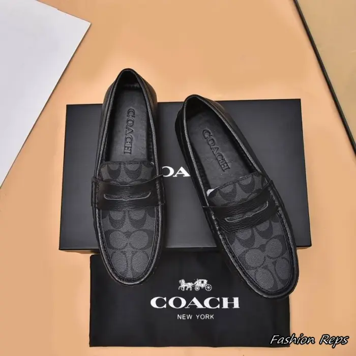 Coach Liam Loafers With Signature Jacquard Canvas In 2 Colors