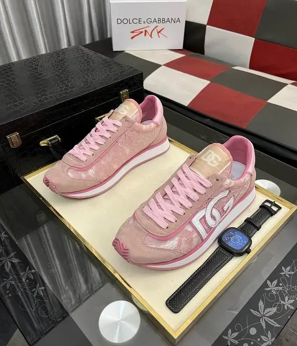Dolce & Gabbana Low Top Trainers With Prominent DG Logo On The Side