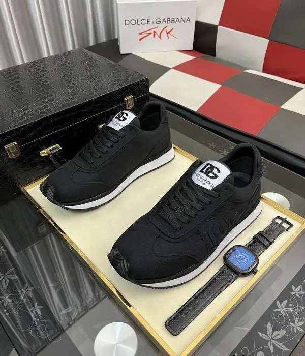 Dolce & Gabbana Women's Sneakers With Tonal Debossed DG Logo On The Side