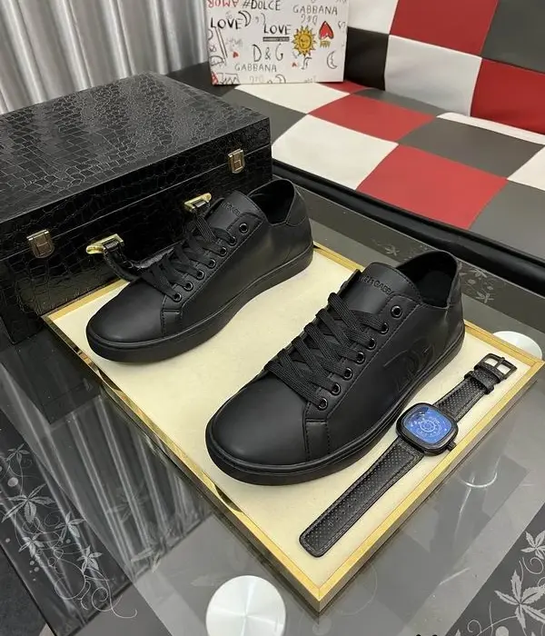 Dolce & Gabbana Low Top Debossed Logo Sneakers