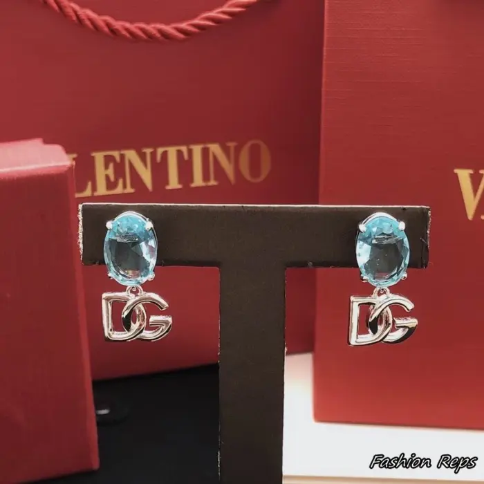 Dolce & Gabbana DG Logo Drop Earrings