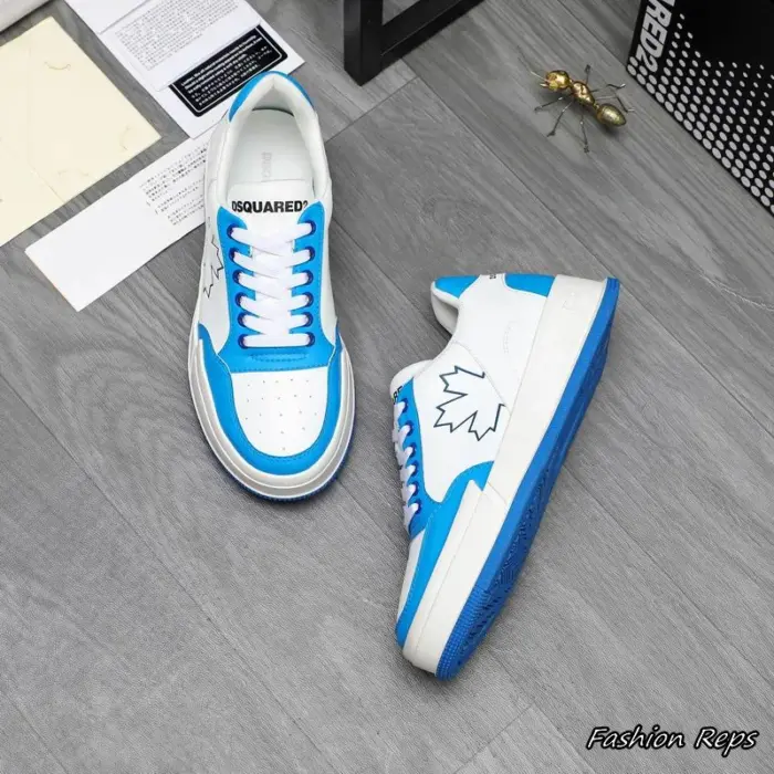 DSQUARED2 Low Top Sneakers With Maple Leaf