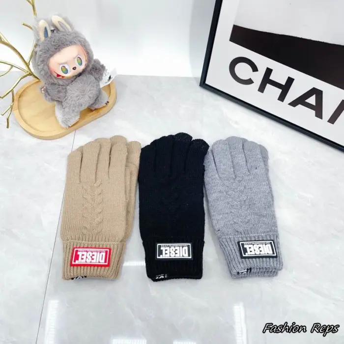 Diesel K Glove Cable Knit Gloves In Different Colors