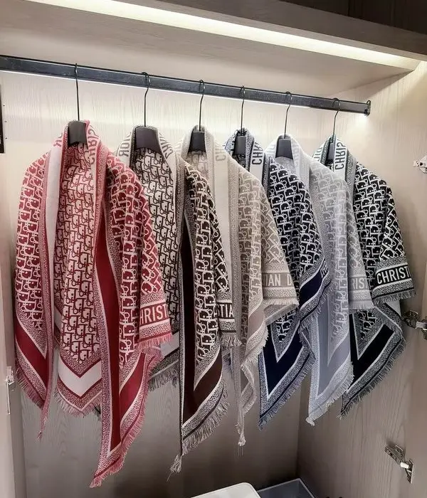 Christian Dior All Over Dior Oblique Monogram Scarfs In Multiple Colors
