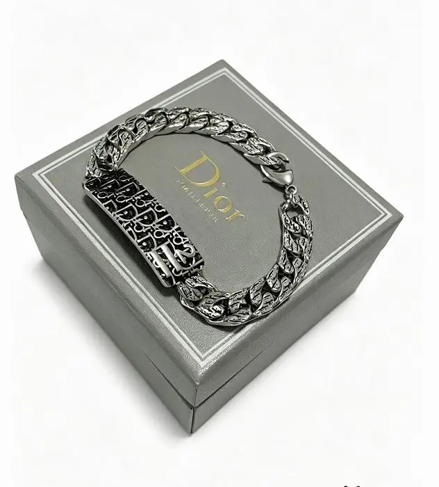 Dior Oblique Chain Link Bracelet