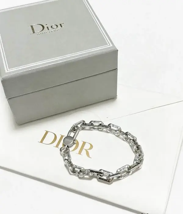 Dior Silver Link Chain Link Bracelet