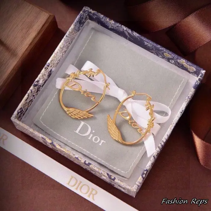 Dior Evolution Wing Hoop Earrings