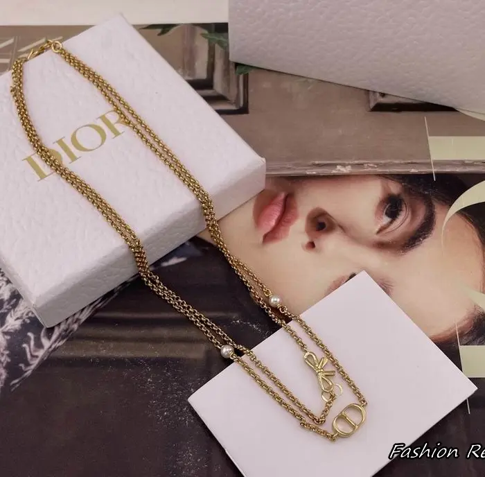 Dior CD Mini Bow Necklace