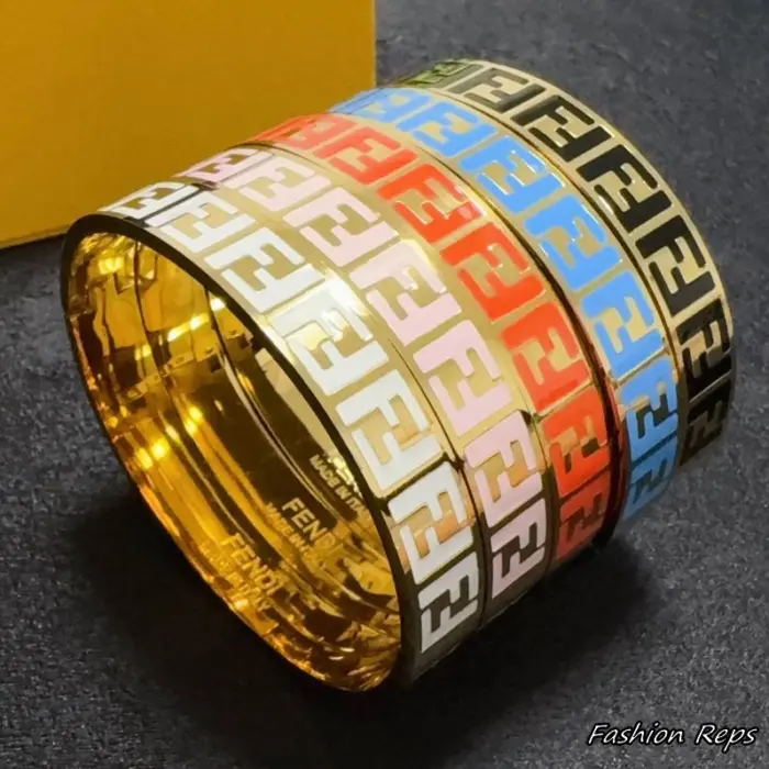 Fendi Forever Fendi Enamel Bangle Bracelets In Different Colors