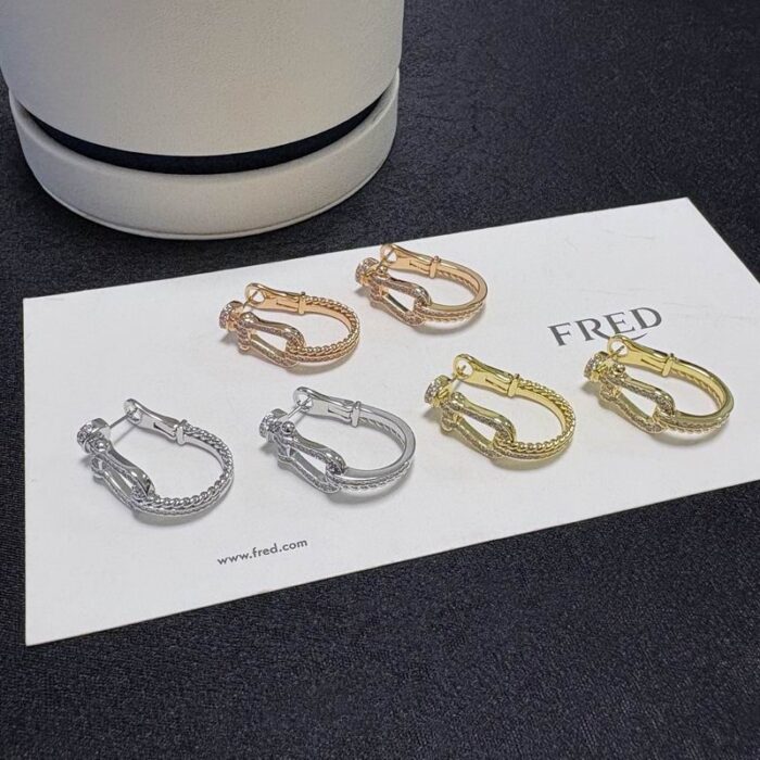 Fred Force 10 Link Hoop Earrings In Different Colors