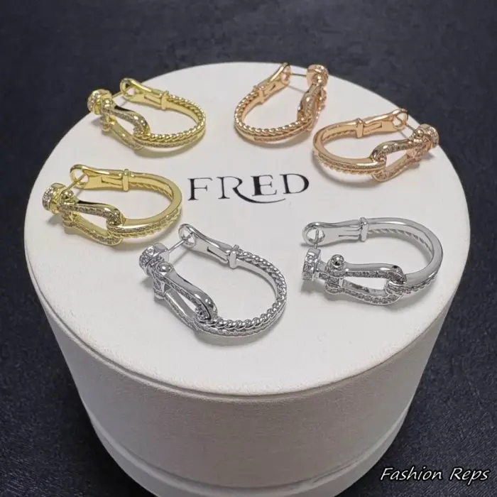 Fred Force 10 Link Hoop Earrings In Different Colors