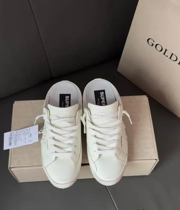 Golden Goose Super Star Women's Mules With Star Motif Pearls
