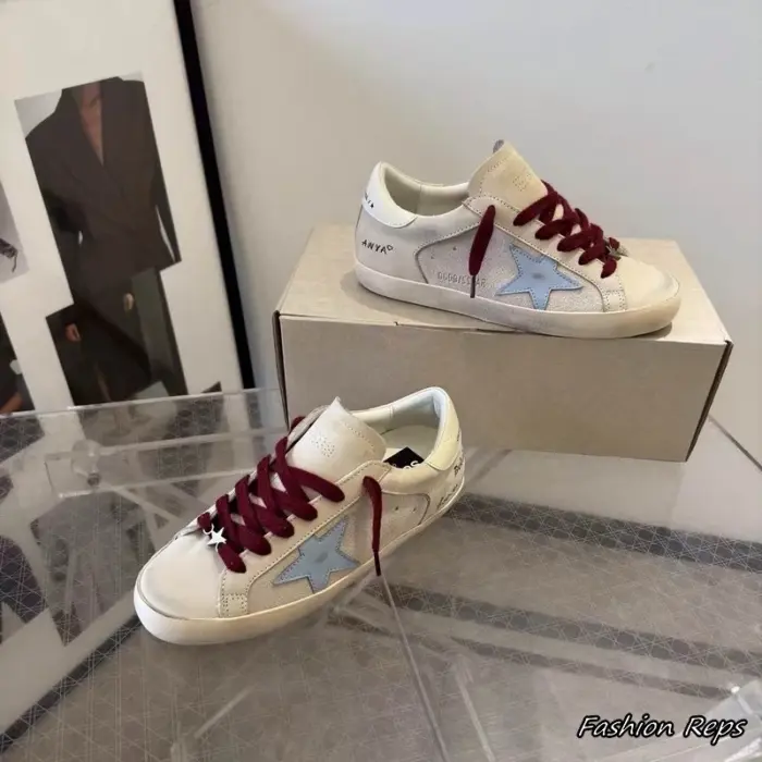 Golden Goose Super Star Women's Sneakers With Light Blue Side Star