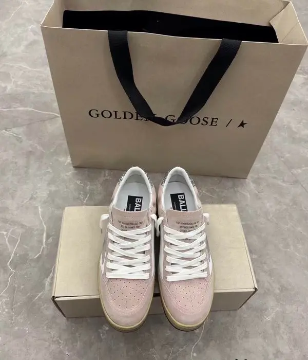 Golden Goose Ball Star Women's Sneakers With Sparkling Glitter Heel Tab