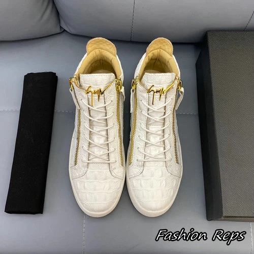 Giuseppe Zanotti Women's Kriss Crocodile Pattern Mid Top Sneakers In 2 Colors