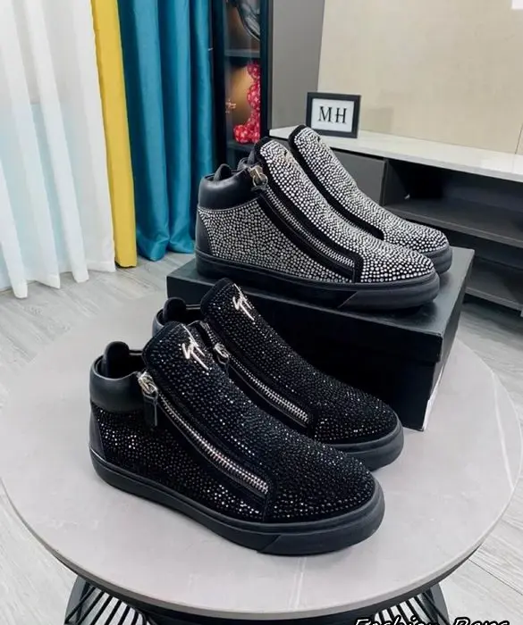 Giuseppe Zanotti Sparkling Crystal Rhinestones Sneakers In 2 Colors