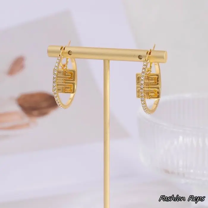Givenchy 4G Charm Hoop Earrings