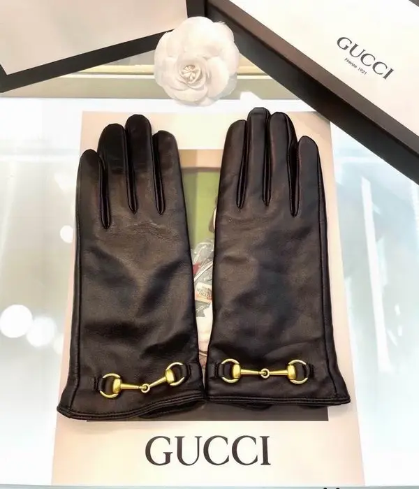 Gucci Horsebit Leather Gloves