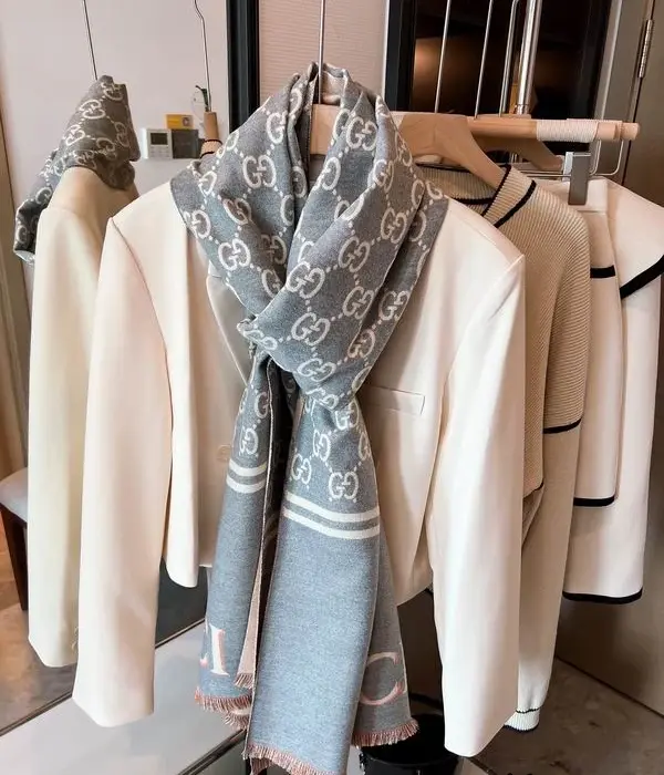 Gucci Monogram Patterned Scarfs In Different Colors
