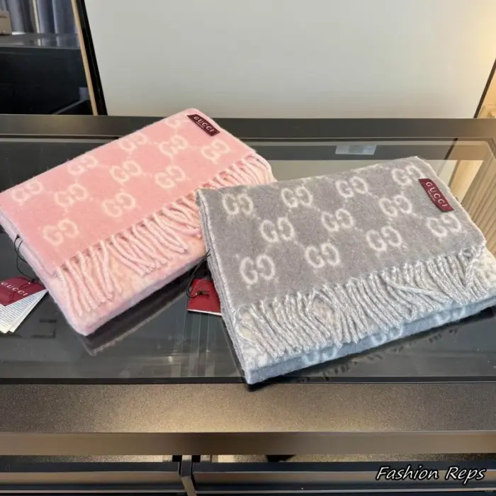 Gucci GG Alpaca Wool Blend Scarf In 2 Colors