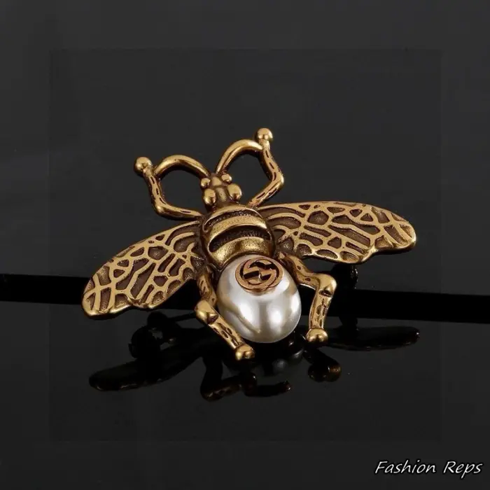 Gucci Pearl Bee Brooch