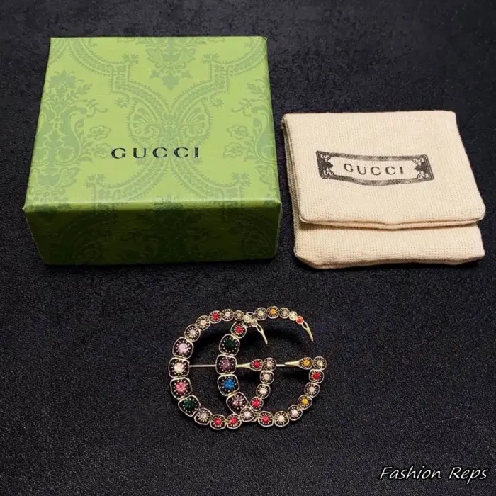 Gucci Ouroboros Double G Snake Brooch