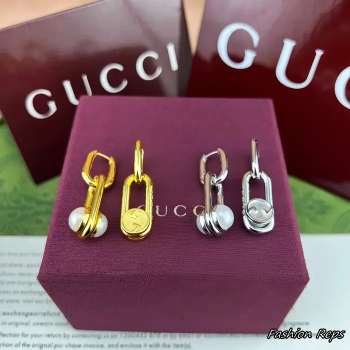 Gucci Pearls Earrings In 2 Colors