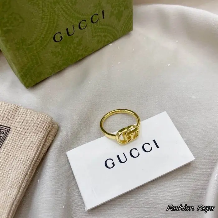 Gucci Interlocking Crystal Ring