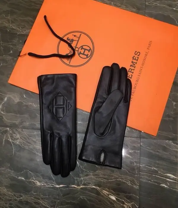 Hermes Bastille Classic Leather Gloves