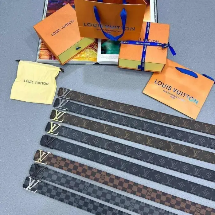 Louis Vuitton LV Logo Leather Belts in Different Colors