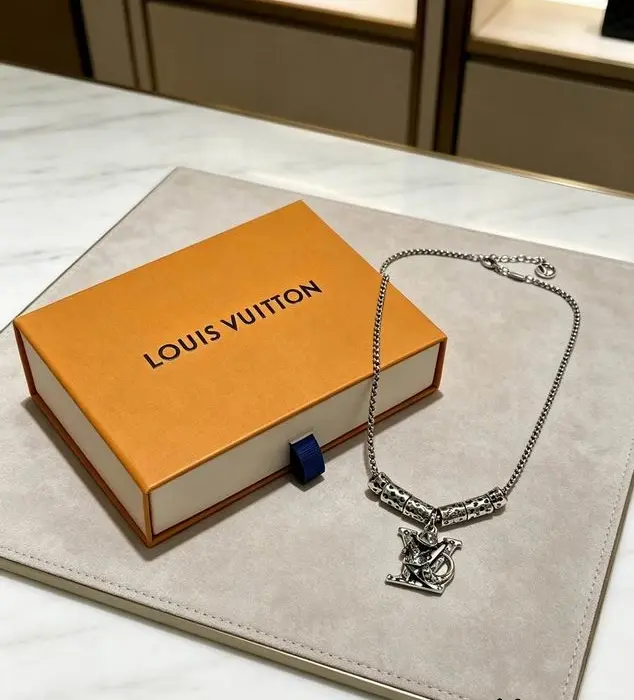 Louis Vuitton Monogram Sliders Charm Necklace