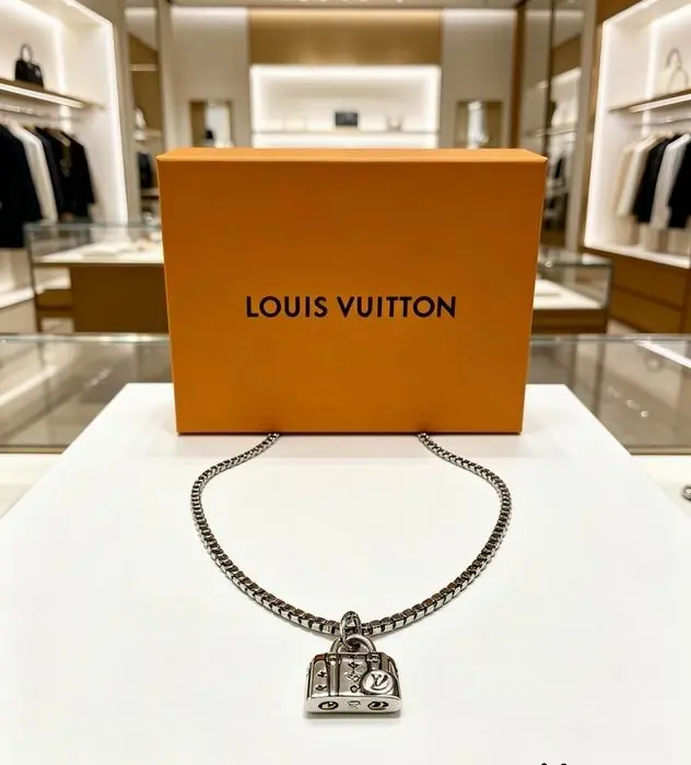 Louis Vuitton Steamer Charm Necklace