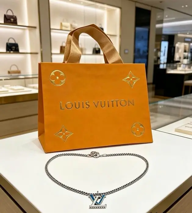 Louis Vuitton Monogram Enamel Pendant Necklace