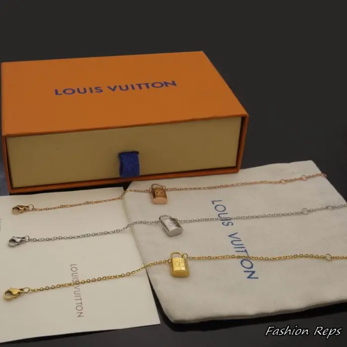 Louis Vuitton Lock It Collection Necklace & Bracelet Set In Different Colors