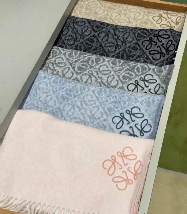 Loewe Anagram Scarfs In Multiple Colors