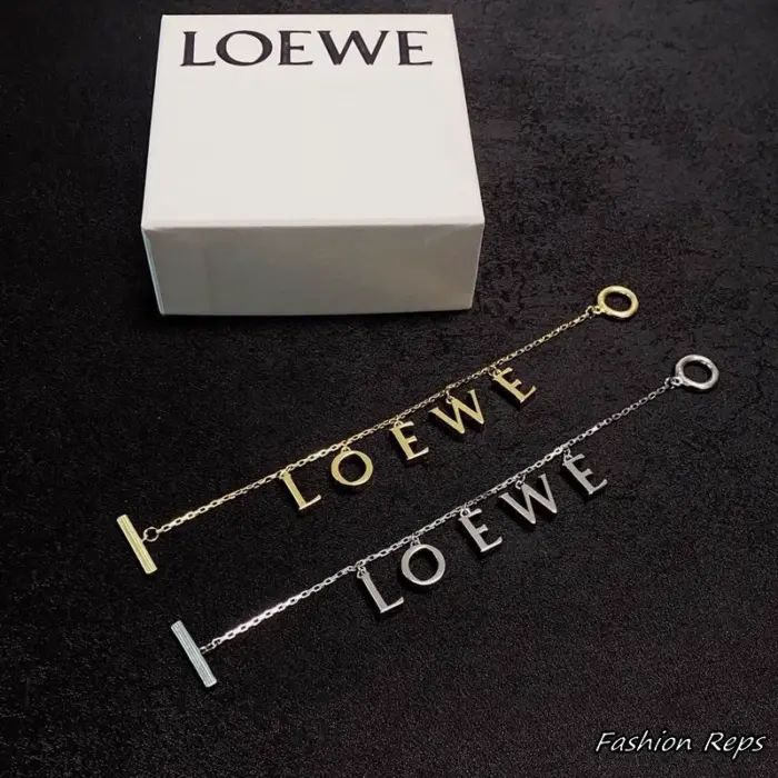Loewe Block Letter Logo Bracelet In 2 Colors