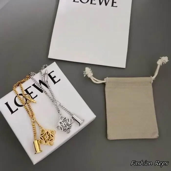 Loewe Multi Charm Lariat Necklace In 2 Colors