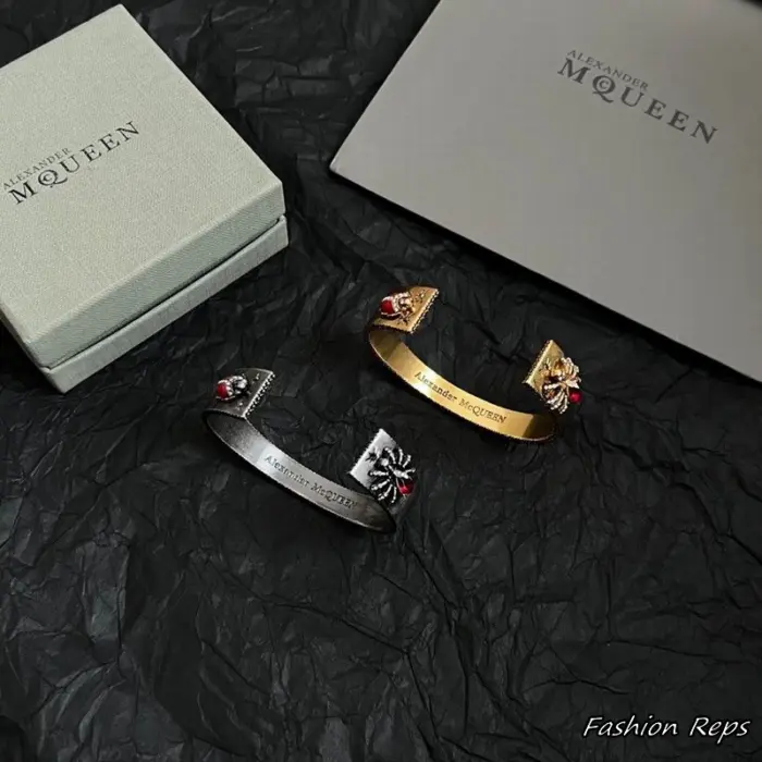 Alexander McQueen Memento Mori Insect Cuff Bracelet In 2 Colors