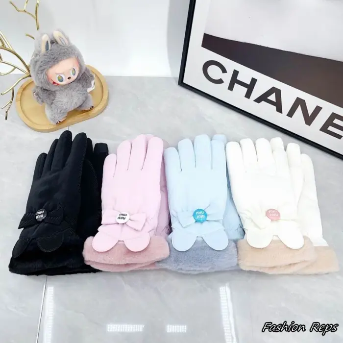 Miu Miu Bunny Ear Touchscreen Gloves In Different Colors