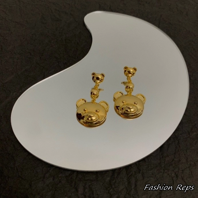 Moschino Teddy Bear Hanging Drop Earrings
