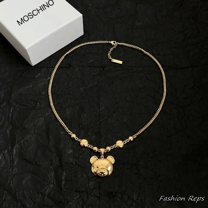 Moschino Teddy Bear Charm Necklace