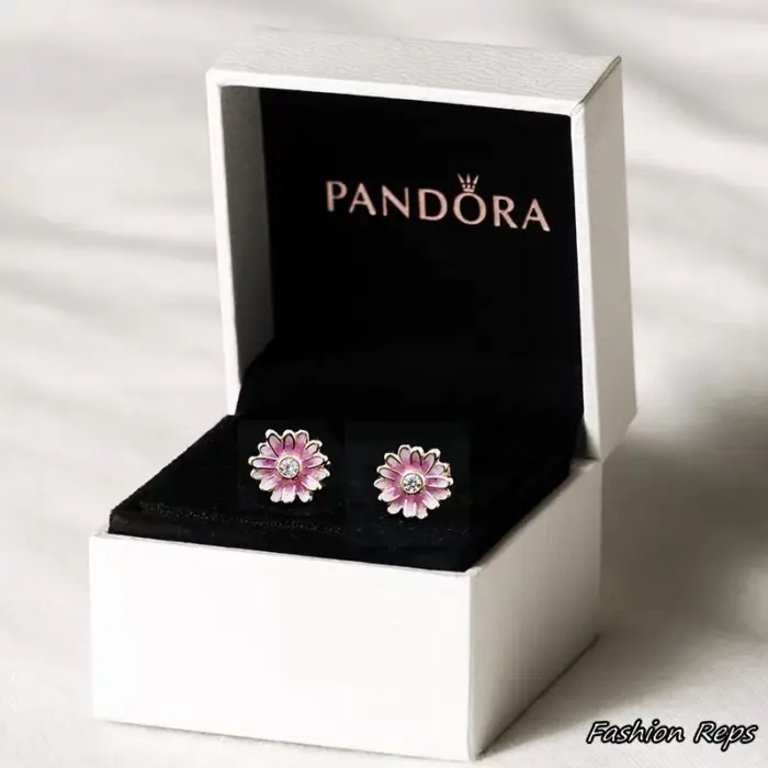 Pandora Daisy Flower Stud Earrings