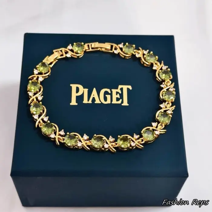 Piaget Peridot Kiss Link Tennis Bracelet