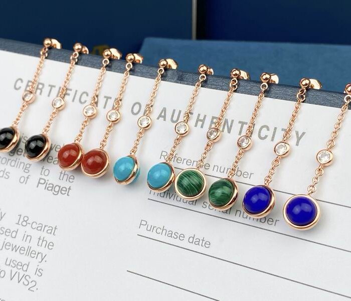 Piaget Possession Gemstone Drop Earrings In Different Colors