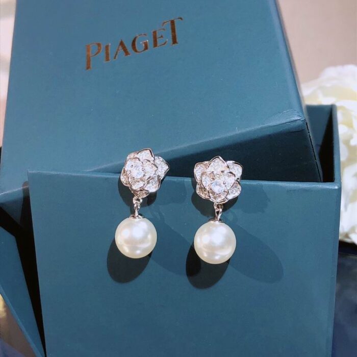 Piaget Cultured Pearl Drop Earrings