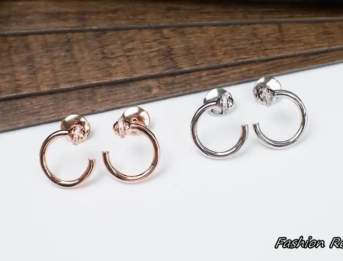 Piaget Possession Diamond Open Hoop Earrings In 2 Colors